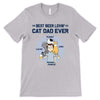 Best Beer Lovin' Cat Dad Chibi Personalized Shirt