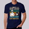 Best Beer Loving Cat Dad Old Man Personalized Shirt