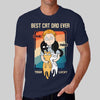 Best Cat Dad Ever Chibi Boy Personalized Shirt