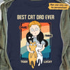 Best Cat Dad Ever Chibi Boy Personalized Shirt