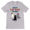 Best Cat Dad Ever Just Ask Retro Cat Personalized Shirt