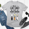 Best Cat Dad Ever Paws Down Personalized Cat Dad Shirt