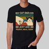 Best Cat Dad Ever Personalized Black Shirt