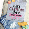 Best Cat Mom Ever Paws Down Personalized Cat Mom Shirt