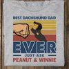 Best Dachshund Dog Dad Ever Just Ask Retro Personalized Shirt