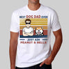Best Dog Dad Peeking Dog Personalized Shirt