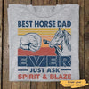 Best Horse Dad Ever Just Ask Retro Personalized Shirt