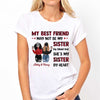 Besties Red Plaid Modern Girls Personalized Shirt