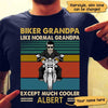Biker Grandpa Cooler Grandpa Personalized Shirt