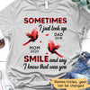 Cardinals Look Up Checkered Pattern Memorial Personalized Shirt