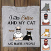 Cat Coffee Maybe 3 People Personalized Shirt