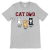 Cat Dad Red Plaid Personalized Shirt