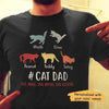 Cat Dad The Legend Personalized Cat Dad Shirt