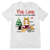 Cat Lady Legend Christmas Personalized Shirt
