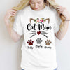 Cat Mom Cat Face Personalized Shirt