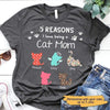 Cat Mom Pattern Personalized Cat Mom Shirt