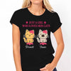 Cute Cats And Pink Flower Personalized Shirt