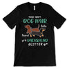Dachshund Dog Glitter Personalized Shirt