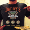 Daddy Baseball Team Personalized Shirt
