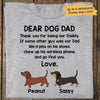 Dear Dog Dad Dachshund Personalized Shirt