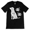 Dog Memorial Floral Personalized Shirt (Black Shirt)