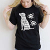 Dog Memorial Floral Personalized Shirt (Black Shirt)