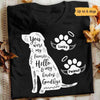 Dog Memorial Floral Personalized Shirt (Black Shirt)