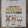 Drink Beer And Hang With My Dogs Personalized Dog Shirt