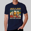 Drinking Buddies Retro Personalized Shirt