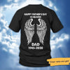 Father's Day In Heaven Dad Memorial Personalized Shirt