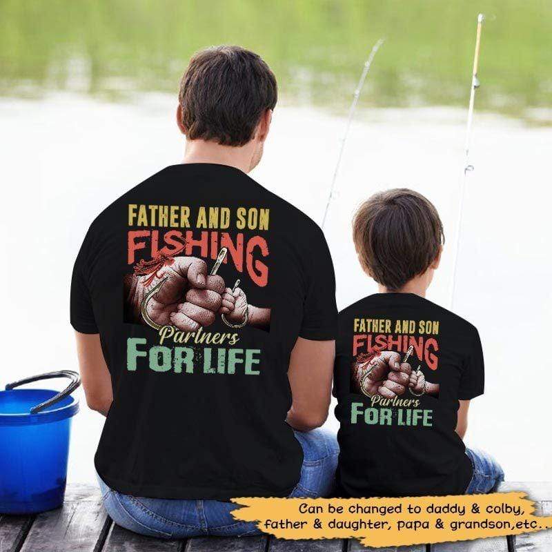Father & Son Fishing Partners Personalized Shirt - TrendingCustom™️