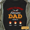 Flipping Awesome Father‘s Day Personalized Shirt