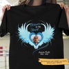 Forever In Our Hearts Angel Wings Photo Memorial Personalized Shirt