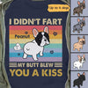 French Bulldog Fart Dogs Retro Personalized Shirt