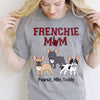 Frenchie Mom Red Plaid French Bulldog Personalized Shirt