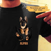 German Shepherd Dog Pocket Personalized Dog Shirt