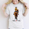 Girl And Her Horse Back View Personalized Shirt