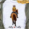 Girl And Her Horse Back View Personalized Shirt