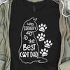 Happy Father Day To Best Cat Dad Personalized Cat Dad Shirt