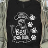 Happy Father Day To The Best Dog Dad Personalized Dog Dad Shirt