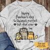 Happy Pawther‘s Day Personalized Cat Dad Shirt