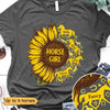 Horse Girl Sunflower Personalized Shirt