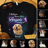 I Believe There Are Angels Among Us Personalized Dog Memorial Shirt