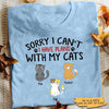 I Have Plan With My Cat Personalized Cat Shirt