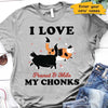I Love My Chonk Cats Personalized Shirt