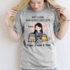 Just A Girl Loves Her Fluffy Cat Personalized Shirt