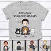 Just A Man Loves Cats Personalized Shirt