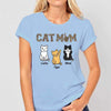 Leopard Pattern Cat Mom Personalized Shirt