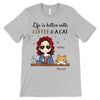 Life Is Better With Coffee And Cats Chibi Girl Personalized Shirt