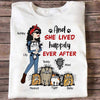 Lived Happily Ever After With Funny Cat Personalized Shirt